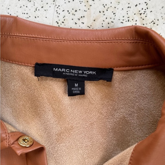 Marc New York faux leather shirt dress - Picture 4 of 4